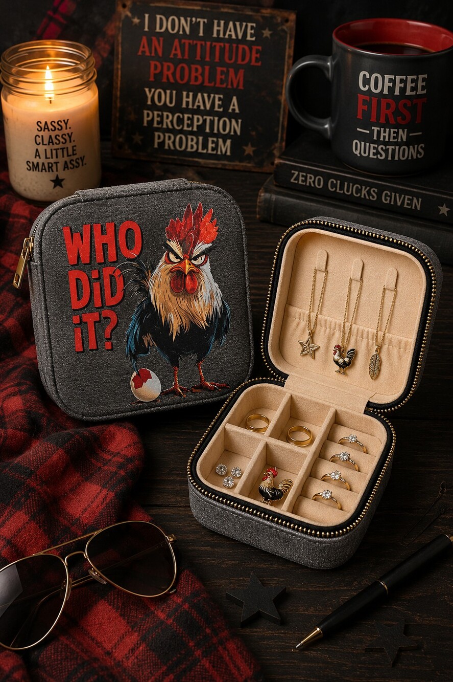 Who Did It? Travel Jewelry Case